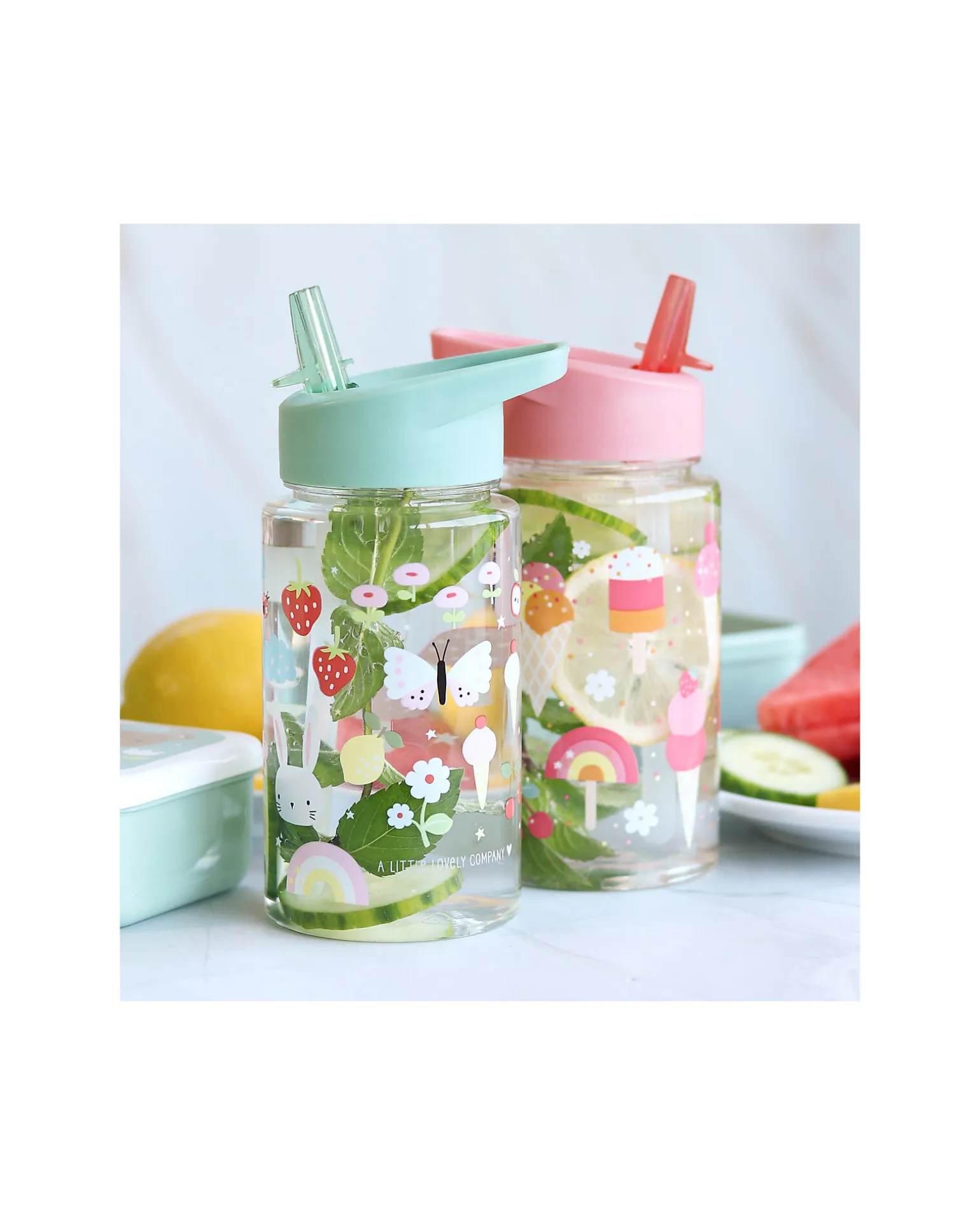 Borraccia con Cannuccia 450 ml - Gioia - Senza BPA!