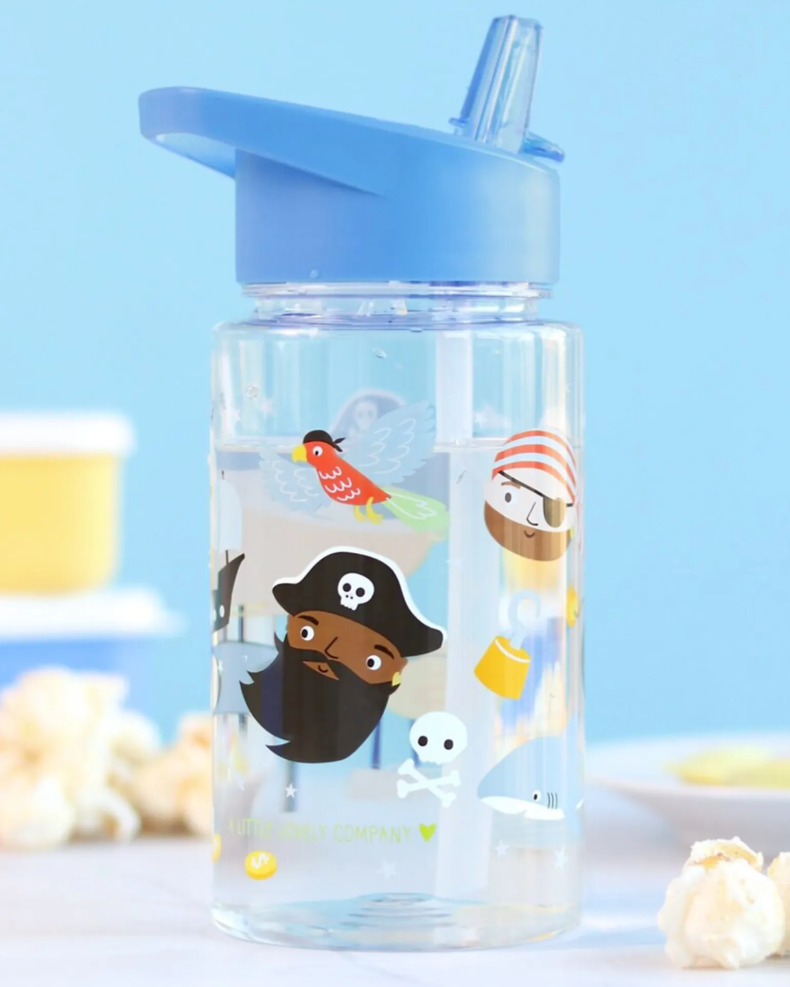 Borraccia con Cannuccia 450 ml - Pirati - Senza BPA!