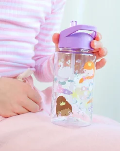 Borraccia con Cannuccia 450 ml - Principesse - Senza BPA!