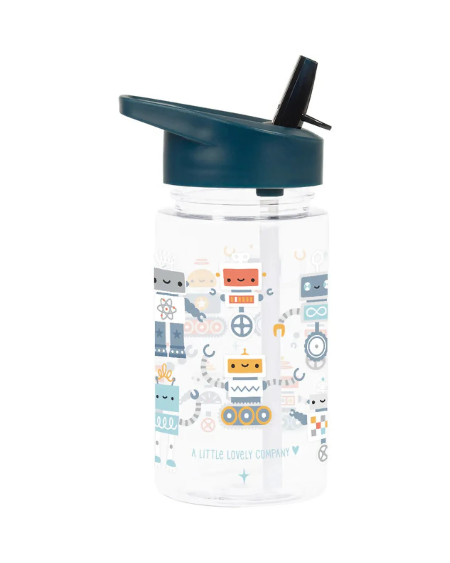 Borraccia con Cannuccia 450 ml - Robot - Senza BPA!