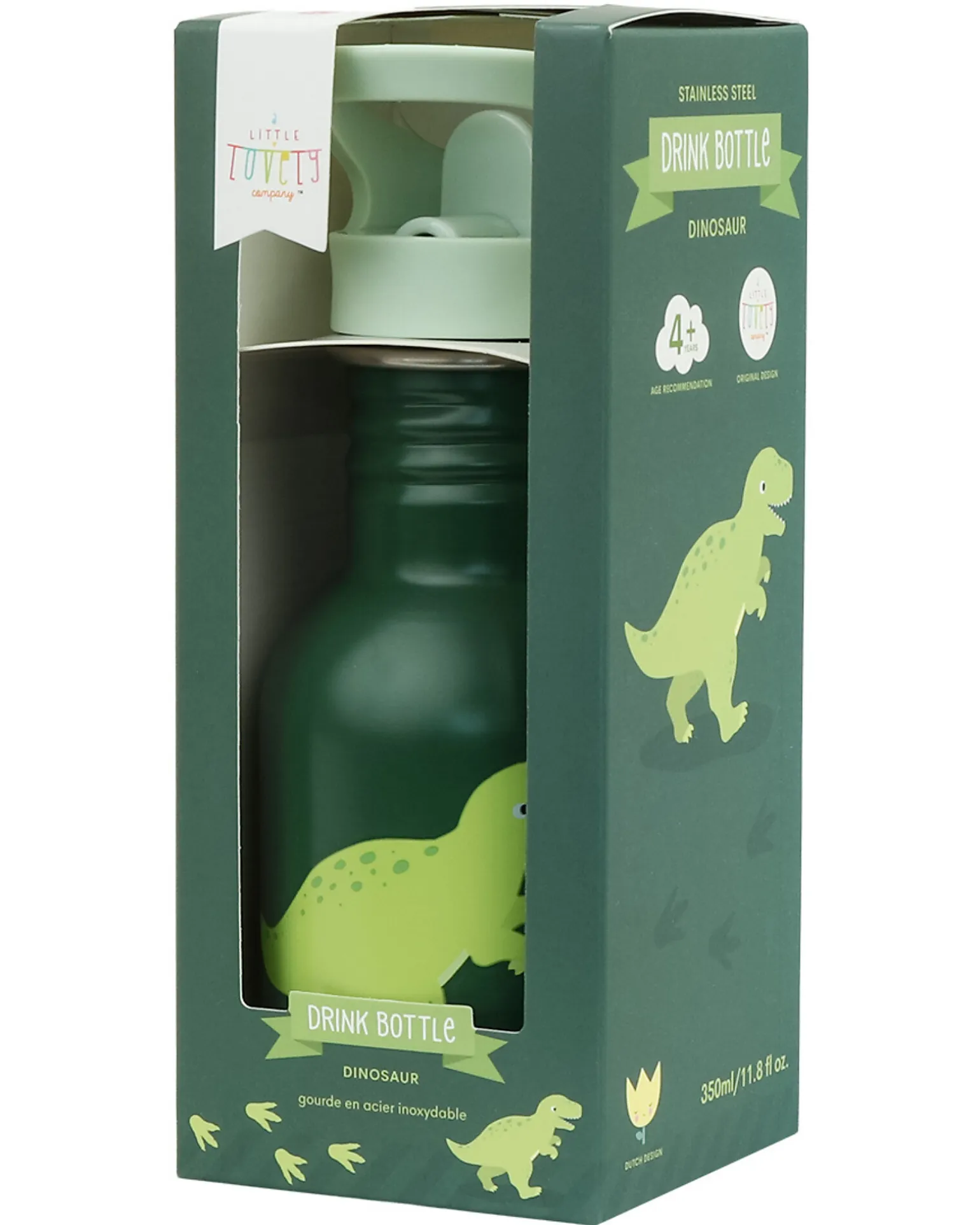 Borraccia in Acciaio Inossidabile - 350 ml - Dinosauro
