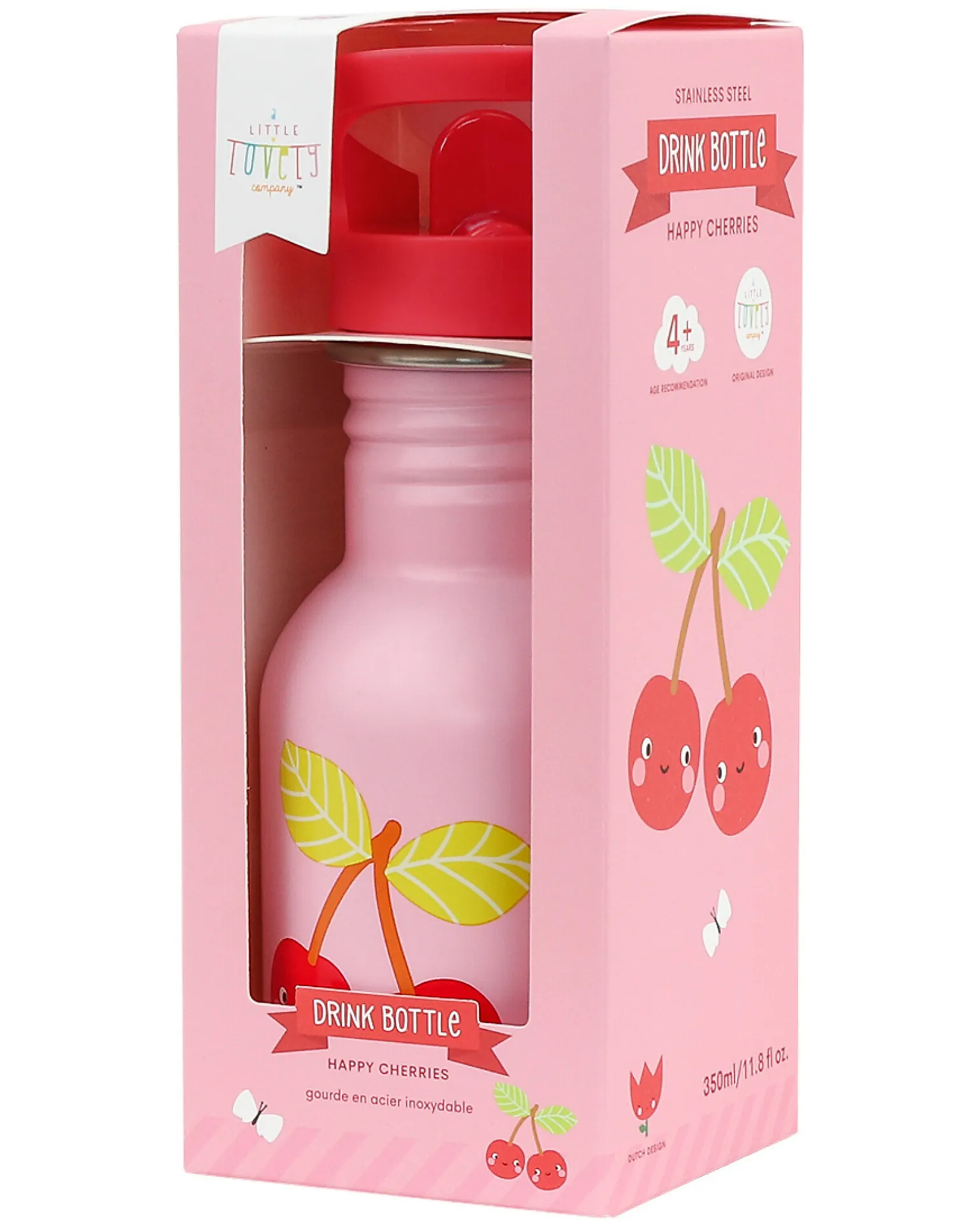 Borraccia in Acciaio Inossidabile - 350 ml - Ciliegie Felici