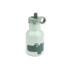 Borraccia in Metallo 350 ml - Croco - Verde - con Cannuccia a Scomparsa!