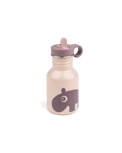 Borraccia in Metallo 350 ml - Ozzo - Powder - con Cannuccia a Scomparsa!