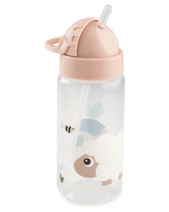 Borraccia 350 ml - Tiny Farm - Cipria - con Cannuccia a Scomparsa! - 12m+
