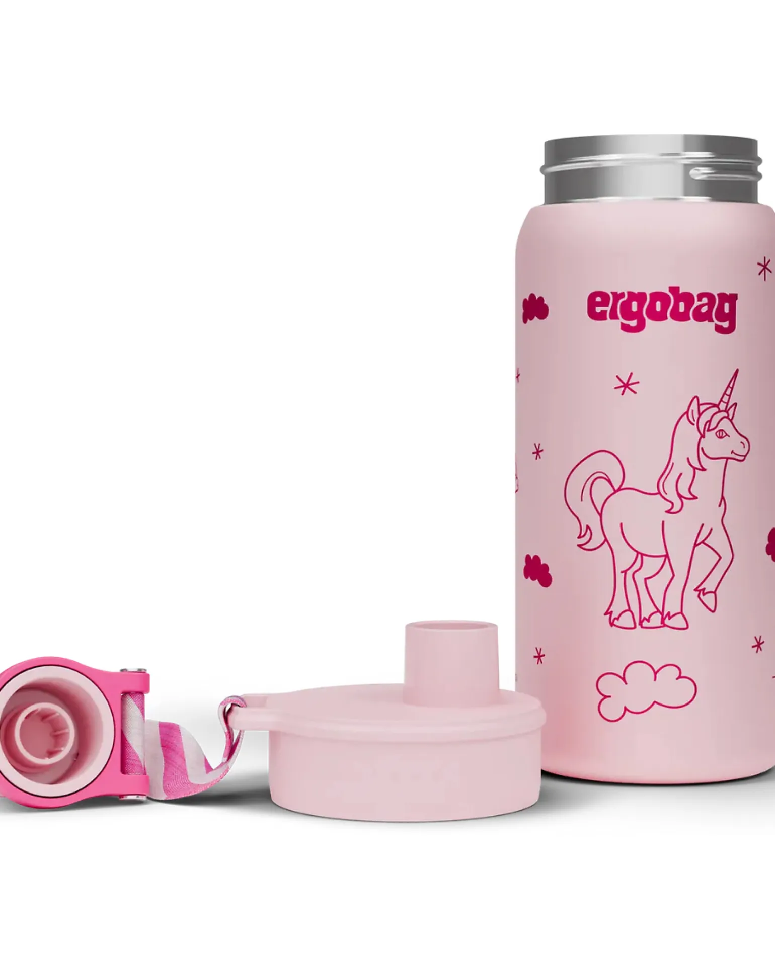 Borraccia Termica con Apertura easy-to-drink - 500 ml - Unicorno - Senza BPA