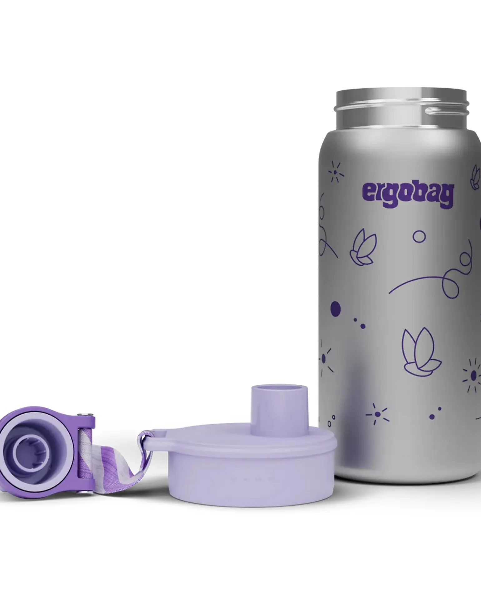 Borraccia Termica con Apertura easy-to-drink - 500 ml - Farfalle - Senza BPA