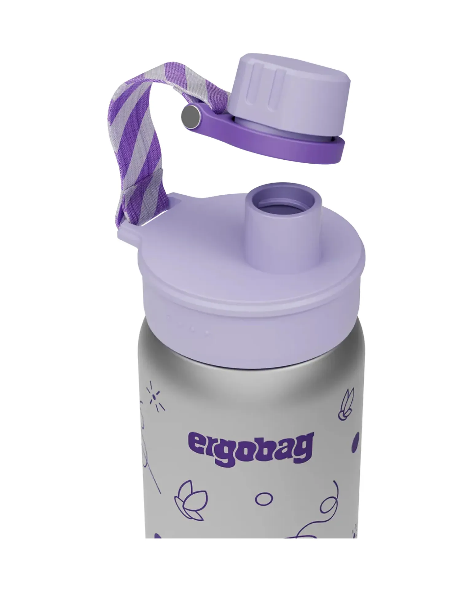 Borraccia Termica con Apertura easy-to-drink - 500 ml - Farfalle - Senza BPA