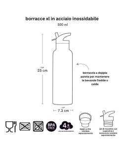 Borraccia Termica in Acciaio Inossidabile - 500 ml - Veicoli