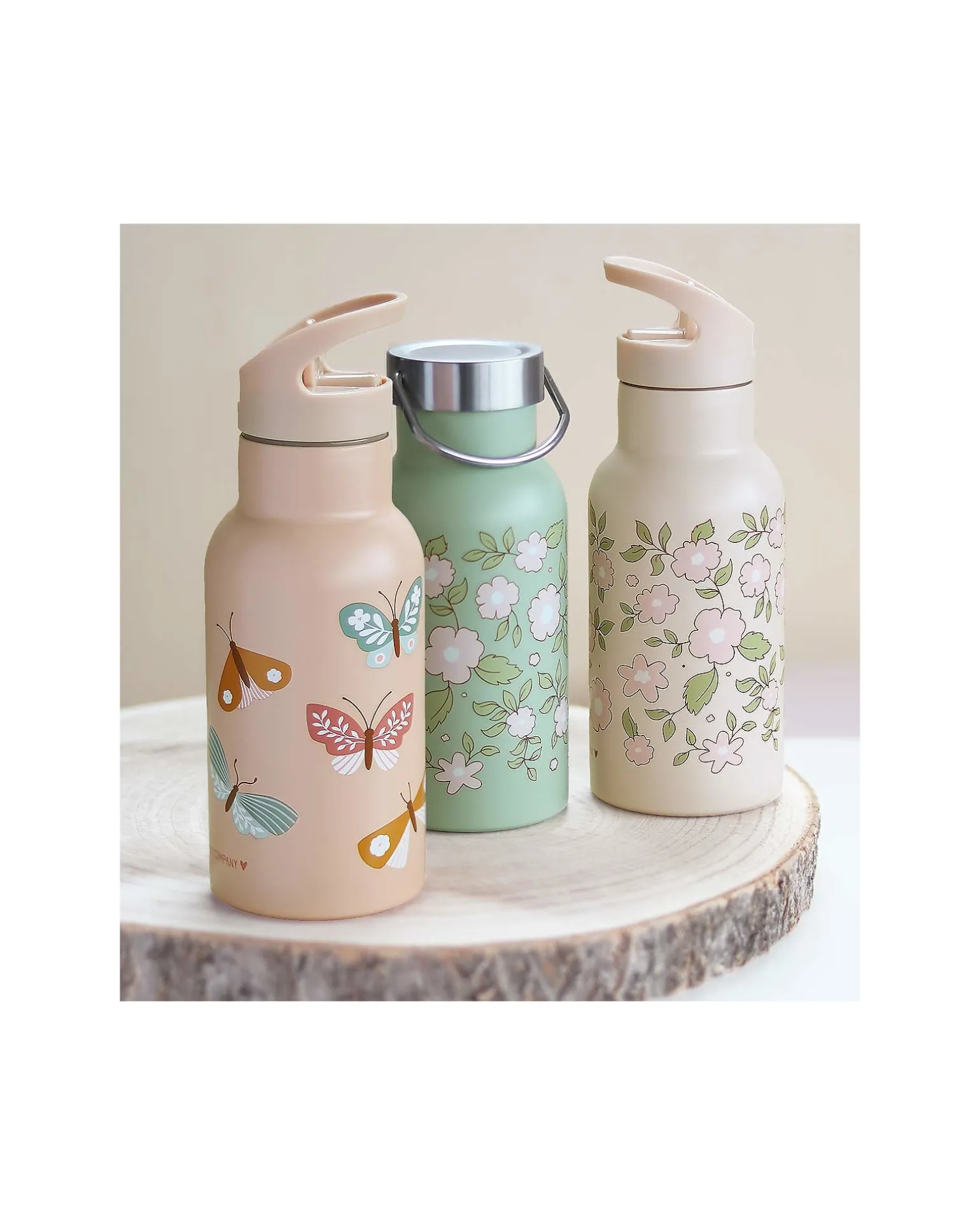 Borraccia Termica in Acciaio Inossidabile - 350 ml - Farfalle
