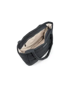 Borsa Cambio con Fasciatoio - Trapuntata - Nera - 26 L - Fatto con Bottiglie di Plastica Riciclata