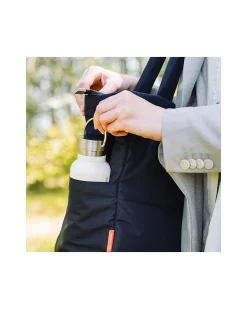 Borsa Cambio con Fasciatoio - Trapuntata - Nera - 26 L - Fatto con Bottiglie di Plastica Riciclata