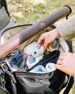 Borsa Cambio con Fasciatoio - Trapuntata - Nera - 24 L - Fatto con Bottiglie di Plastica Riciclata