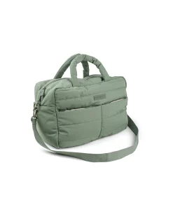 Borsa Cambio con Fasciatoio - Trapuntata - Verde - 24 L - Fatto con Bottiglie di Plastica Riciclata