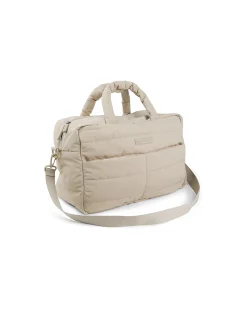 Borsa Cambio con Fasciatoio - Trapuntata - Sabbia - 24 L - Fatto con Bottiglie di Plastica Riciclata