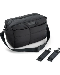 Borsa Cambio Passeggino Trapuntata - Nero - 12 L - Fatta con Bottiglie di Plastica Riciclata