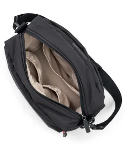 Borsa Cambio Passeggino Trapuntata - Nero - 12 L - Fatta con Bottiglie di Plastica Riciclata