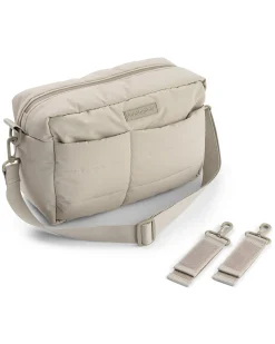 Borsa Cambio Passeggino Trapuntata - Sabbia - 12 L - Fatta con Bottiglie di Plastica Riciclata