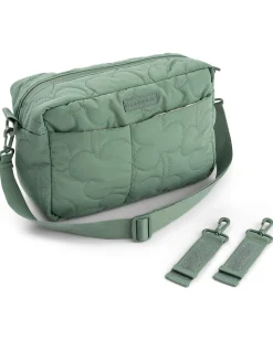 Borsa Cambio Passeggino Trapuntata - Verde - 12 L - Fatta con Bottiglie di Plastica Riciclata