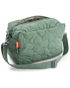 Borsa Cambio Passeggino Trapuntata - Verde - 12 L - Fatta con Bottiglie di Plastica Riciclata