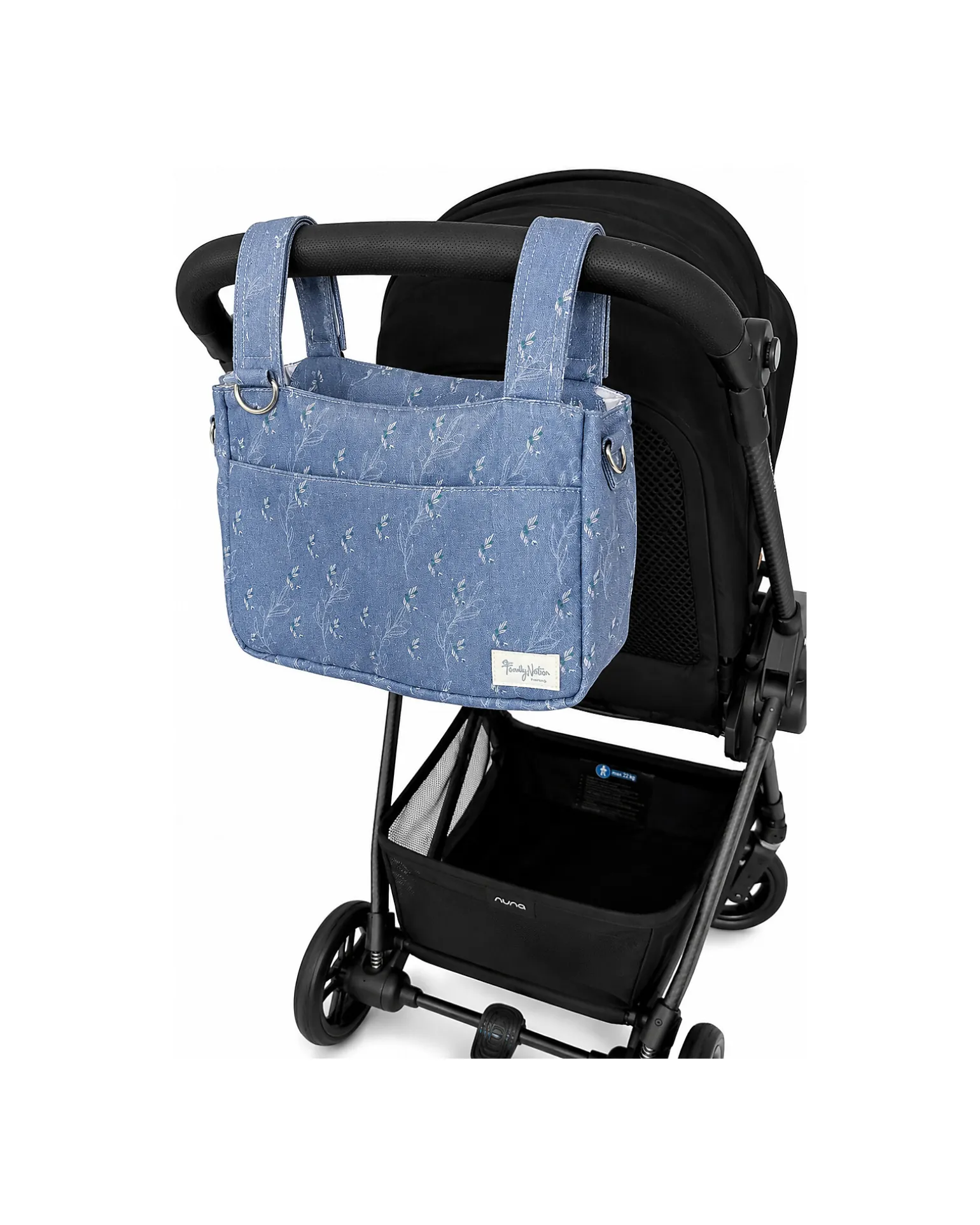 Borsa Organizer per Passeggino - Ulivo - Blu - Compatibile con tutti i modelli di passeggino