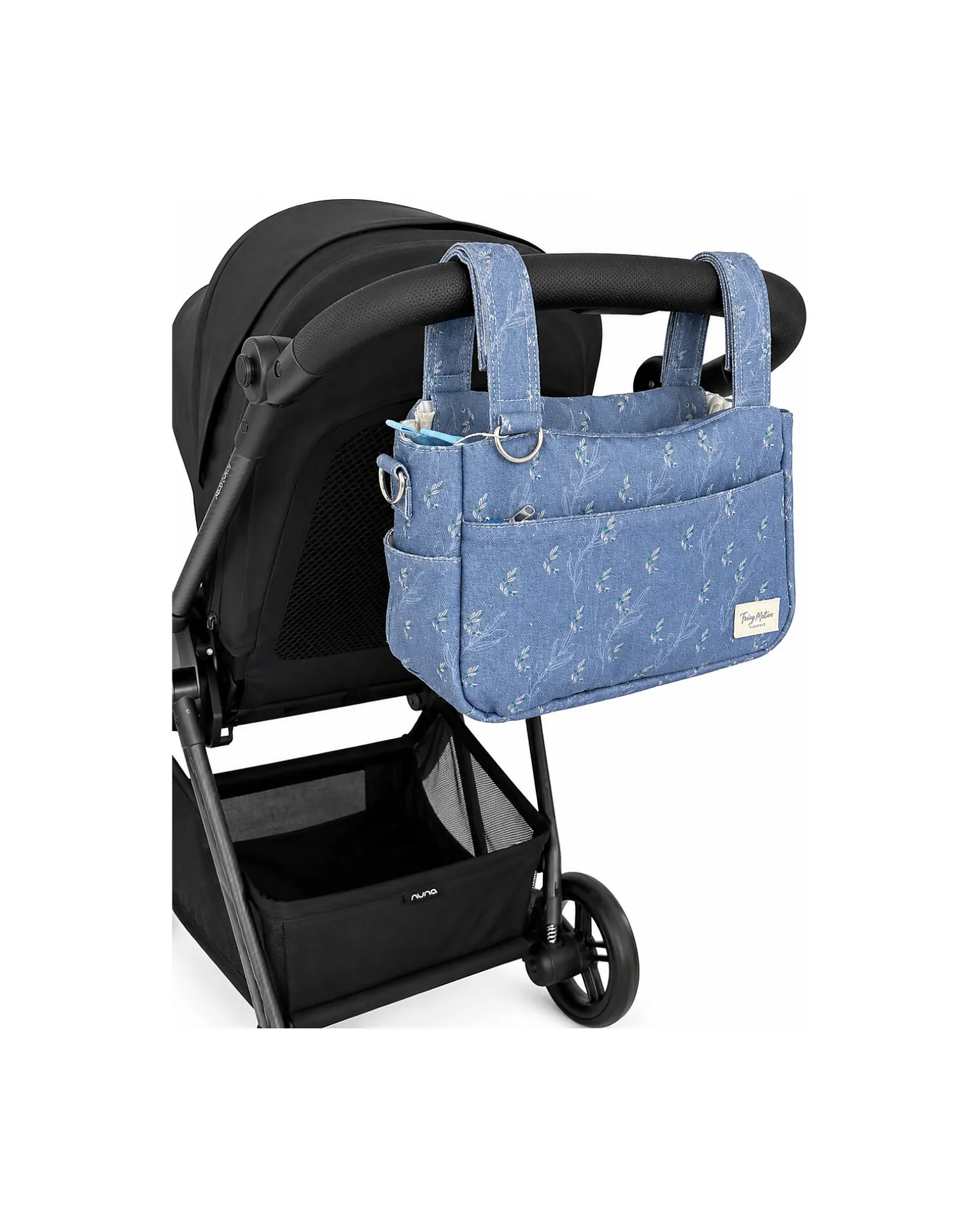 Borsa Organizer per Passeggino - Ulivo - Blu - Compatibile con tutti i modelli di passeggino