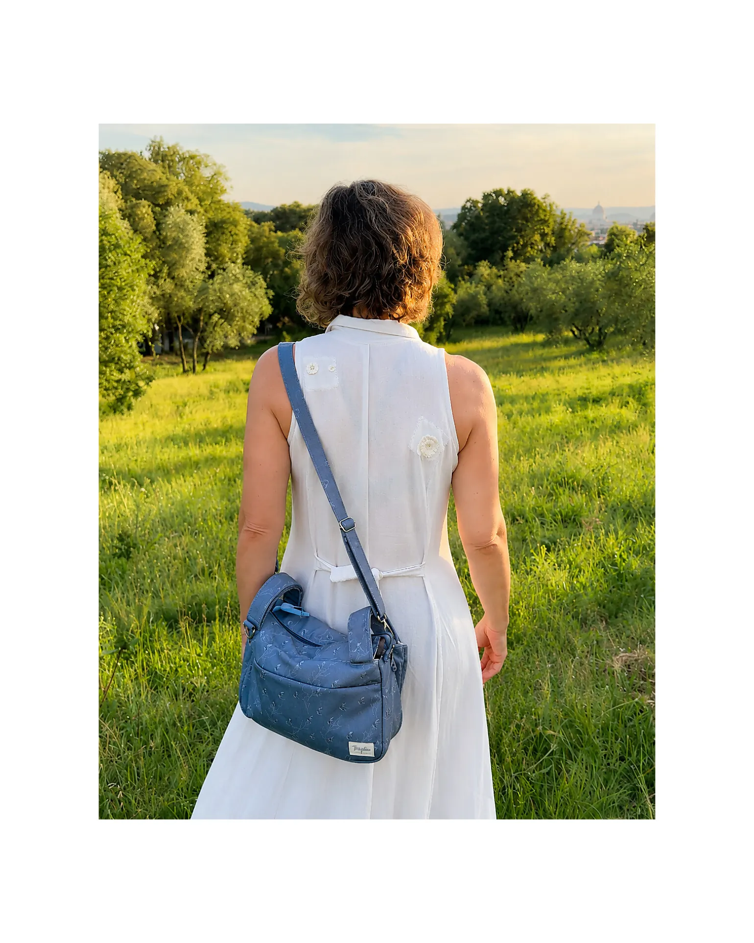 Borsa Organizer per Passeggino - Ulivo - Blu - Compatibile con tutti i modelli di passeggino