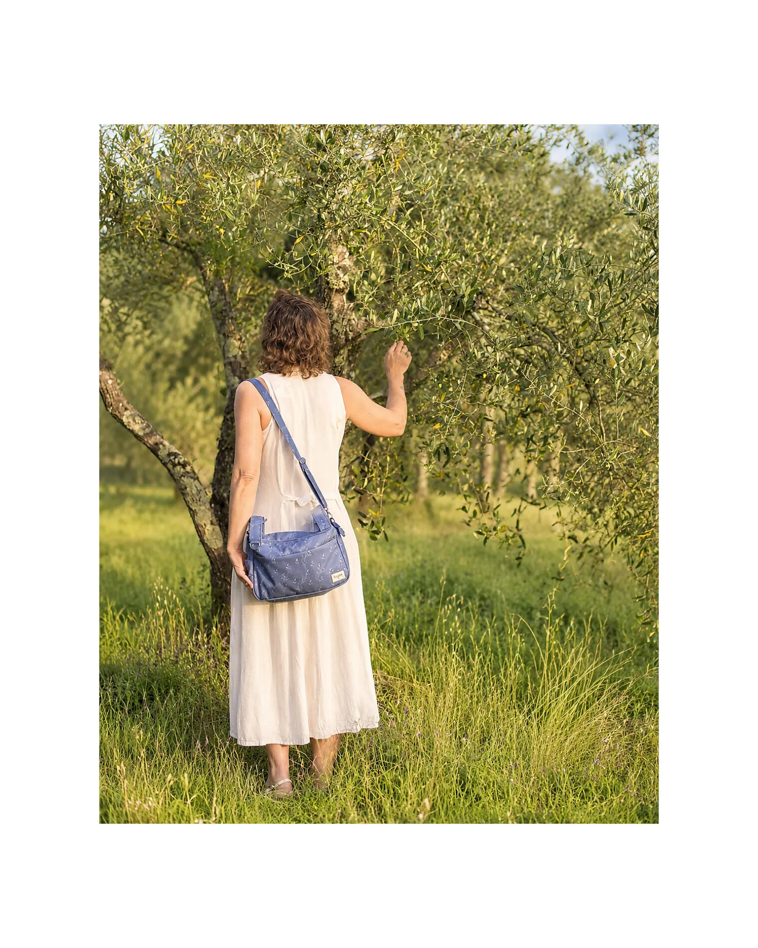 Borsa Organizer per Passeggino - Ulivo - Blu - Compatibile con tutti i modelli di passeggino