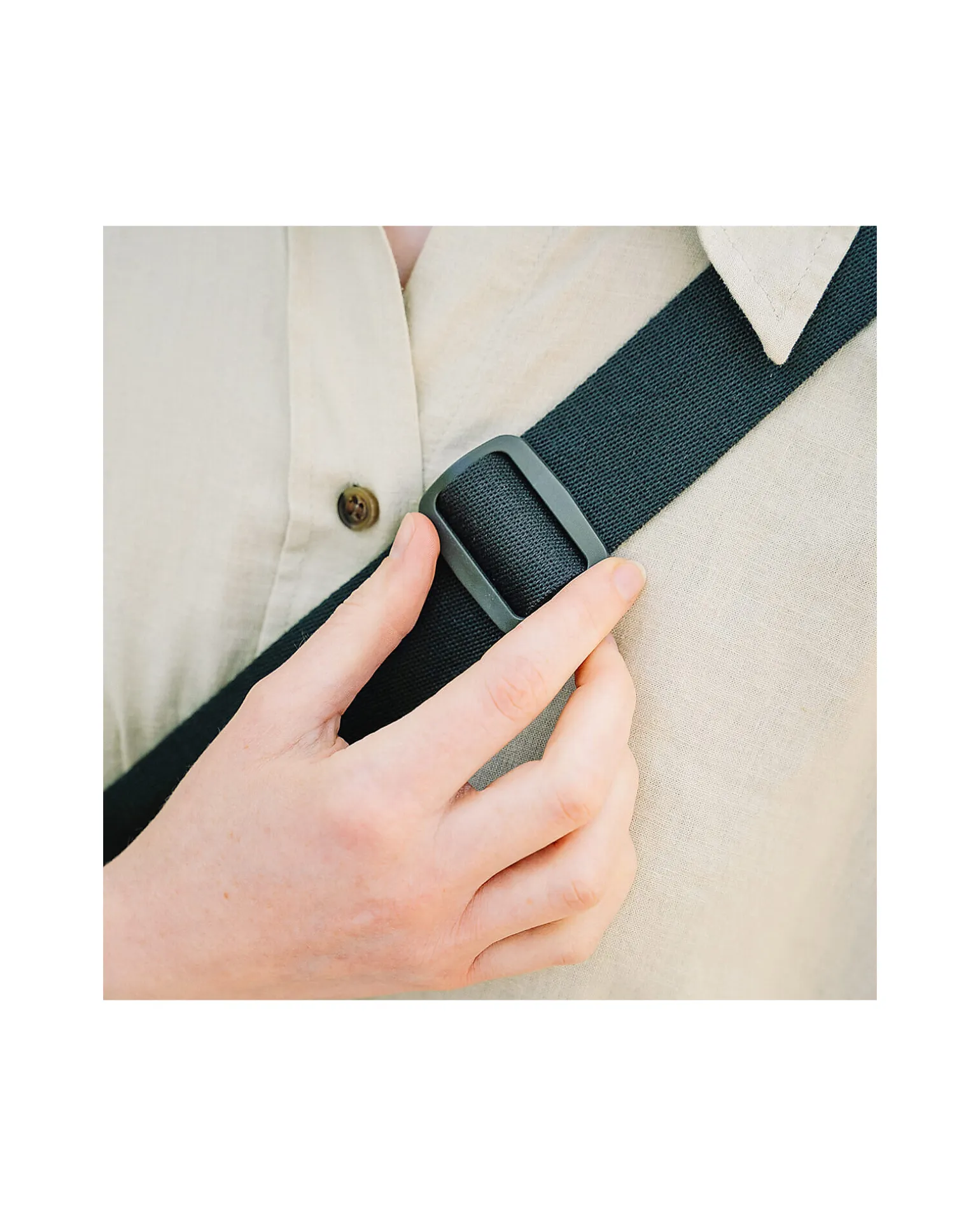 Borsa Passeggino Impermeabile - Nero - Ganci Inclusi