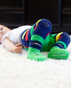 Calzini Antiscivolo Grip+Easy, Pacco da 3 - Devin il Dinosauro