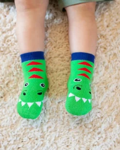 Calzini Antiscivolo Grip+Easy, Pacco da 3 - Devin il Dinosauro