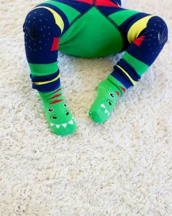Calzini Antiscivolo Grip+Easy, Pacco da 3 - Devin il Dinosauro