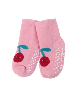 Calzini Antiscivolo Grip+Easy Ciliegie - Pacco da 3 - 0-24 mesi