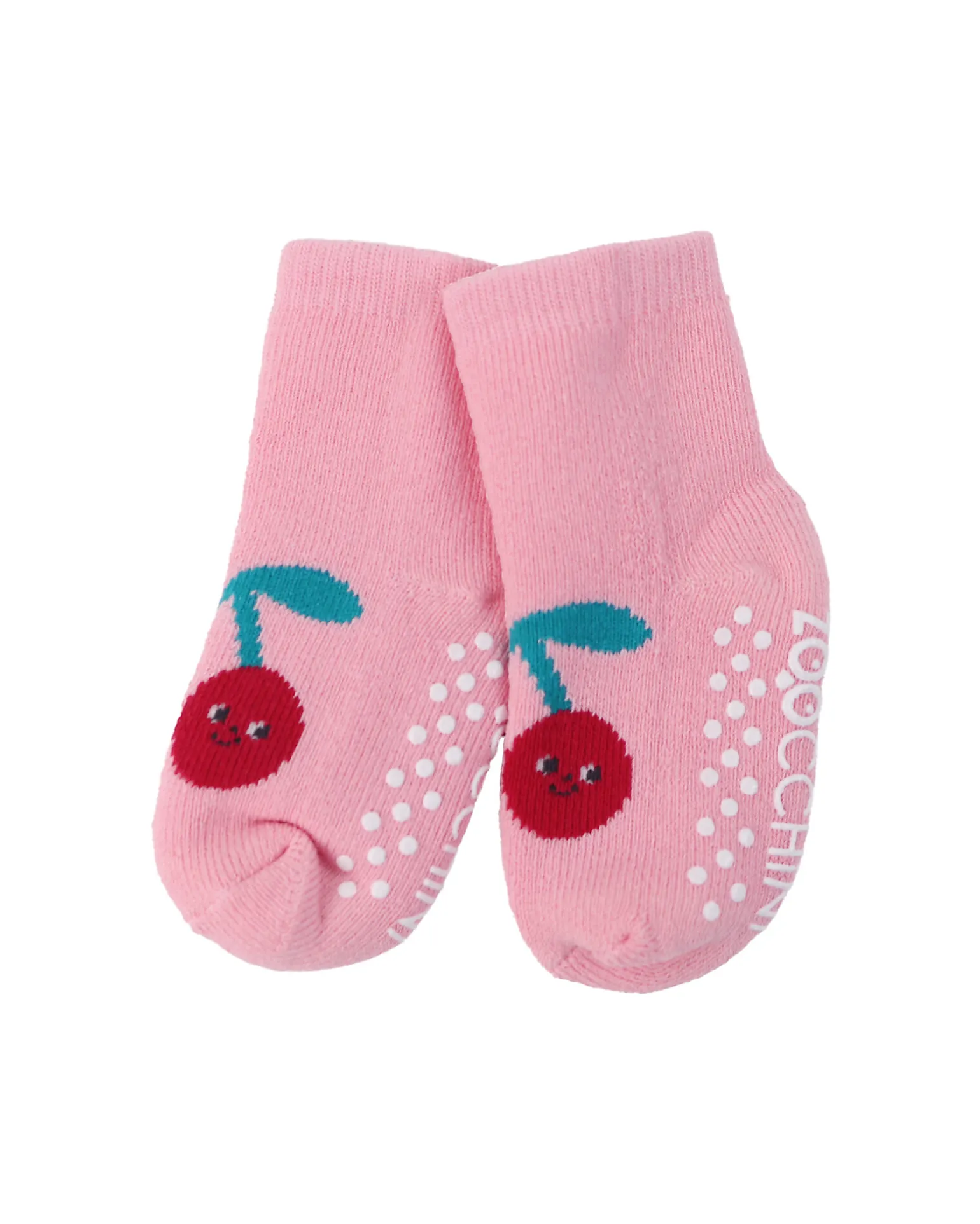 Calzini Antiscivolo Grip+Easy Ciliegie - Pacco da 3 - 0-24 mesi