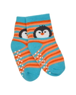 Calzini Antiscivolo Grip+Easy Parker il Pinguino - Pacco da 3 - 0-24 mesi