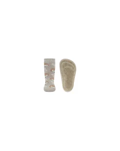 Calzini Antiscivolo - Ricci - Beige Melange - Cotone