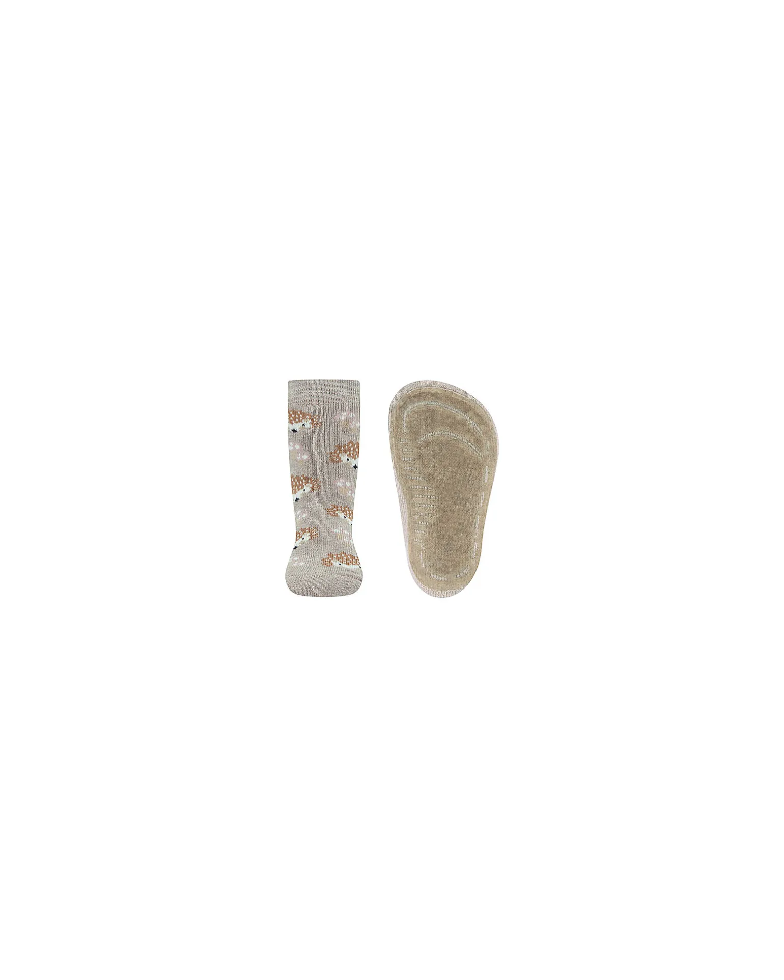 Calzini Antiscivolo - Ricci - Beige Melange - Cotone