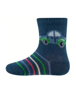 Calzini Macchinina - Blu - Cotone Bio GOTS