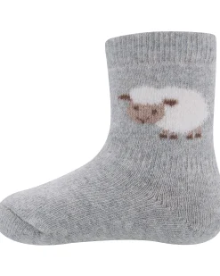 Calzini per Bambini - Pecore - Grigio - Cotone Bio GOTS