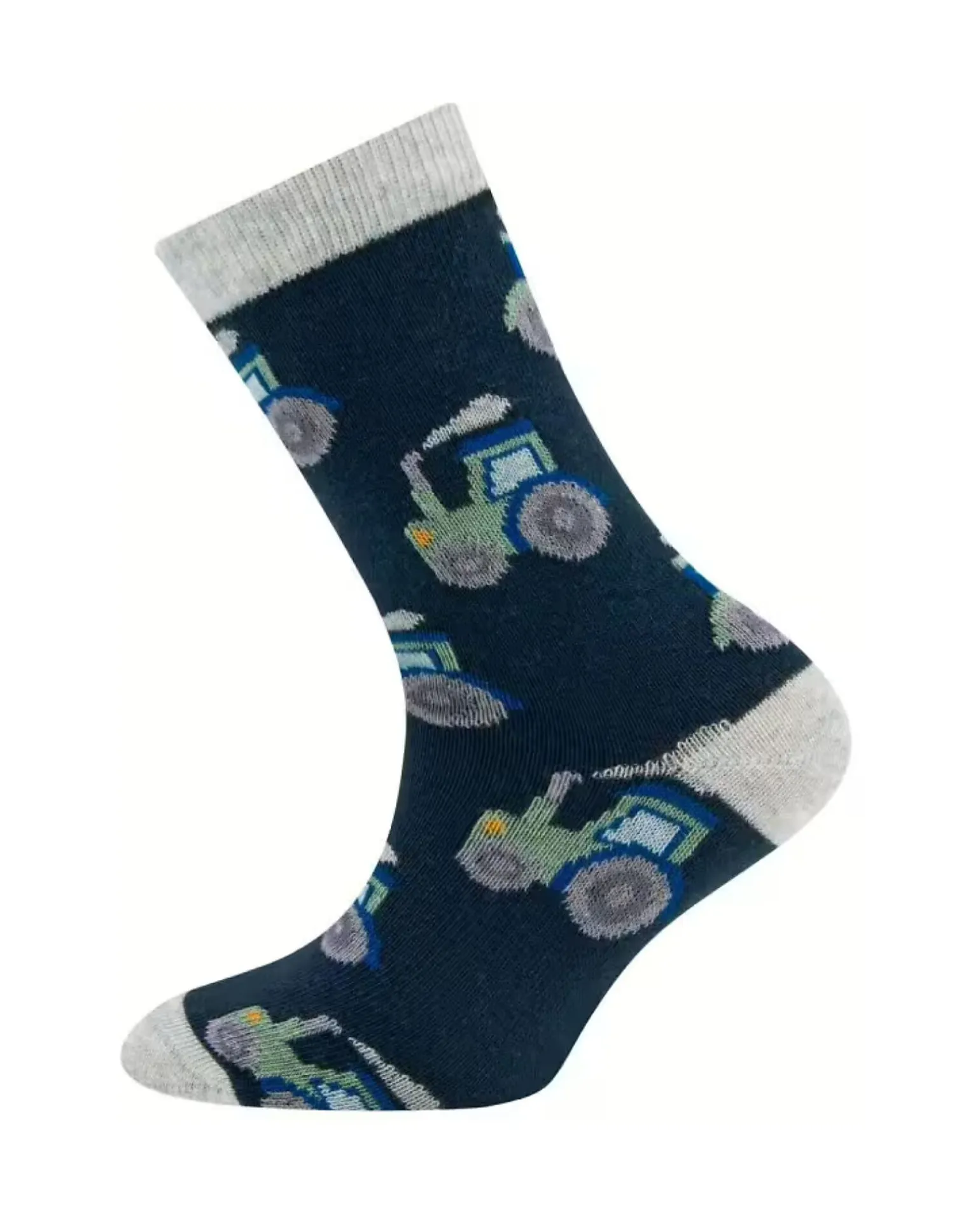 Calzini - Trattore - Blu Navy - Cotone Bio GOTS