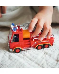 Camion dei Pompieri 'Captain Fire' - Veicolo in Metallo con Sospensioni, Scala e Personaggio