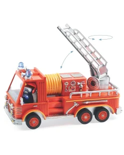 Camion dei Pompieri 'Captain Fire' - Veicolo in Metallo con Sospensioni, Scala e Personaggio