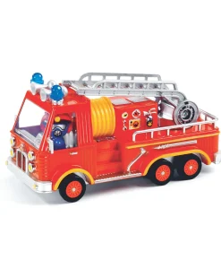 Camion dei Pompieri 'Captain Fire' - Veicolo in Metallo con Sospensioni, Scala e Personaggio
