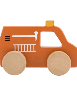 Camion dei Pompieri Giocattolo in Legno - Rosso - 18+ m