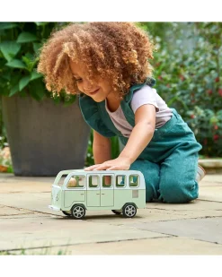 Camper Avventura - Naturale e Verde Chiaro - Legno - da 3 Anni