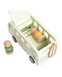 Camper Avventura - Naturale e Verde Chiaro - Legno - da 3 Anni