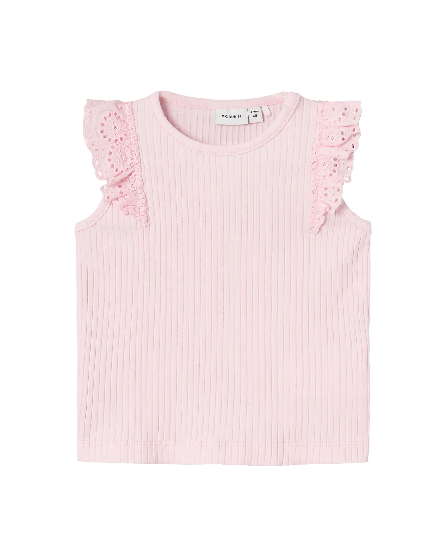 Canotta con Volant - Parfait Pink - Cotone Bio