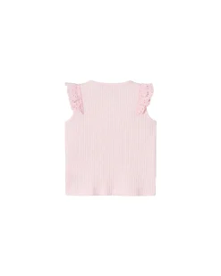 Canotta con Volant - Parfait Pink - Cotone Bio