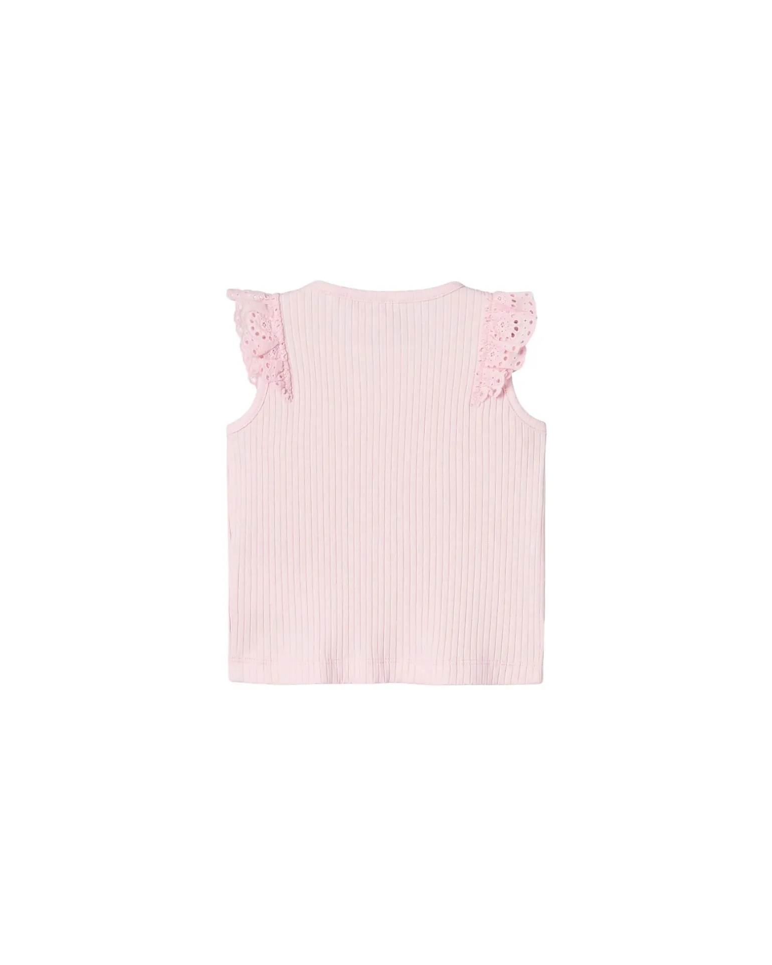 Canotta con Volant - Parfait Pink - Cotone Bio
