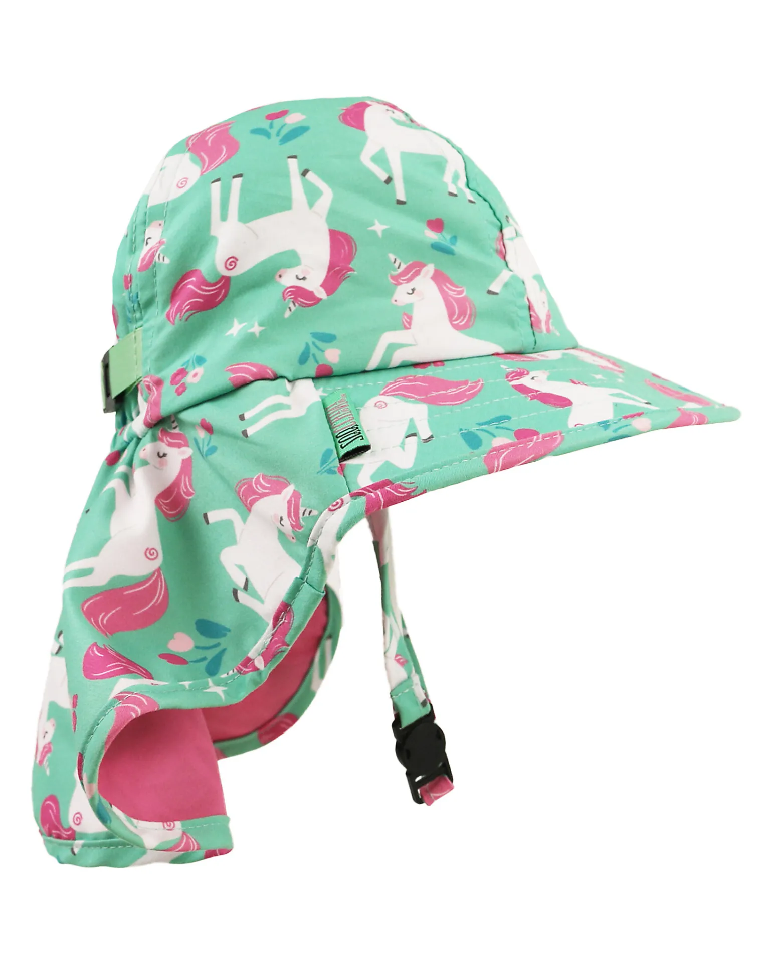 Cappellino Estivo con Falda Lunga Protettiva - UPF 50+ - Unity l'Unicorno